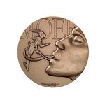 Médaille bronze Le Baiser de l’infini, par Moebius