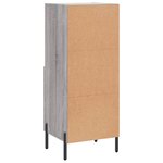 vidaXL Buffet Sonoma gris 34 5x34x90 cm Bois d'ingénierie