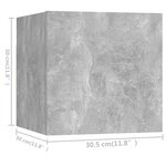 vidaXL Ensemble de meubles TV 6 Pièces Gris béton Aggloméré