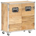 vidaXL Buffet avec 2 portes 70x30x69 cm Bois de manguier massif