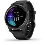 Garmin Venu - Montre connectée GPS avec écran Amoled - Gray / Noir