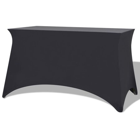 vidaXL Housses extensibles pour table 2 Pièces 120x60 5x74 cm Anthracite
