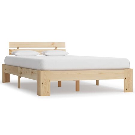 vidaXL Cadre de lit Bois de pin massif 120 x 200 cm