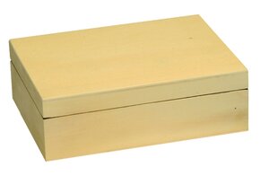 Boite coffret en bois 27 x 20.3 H 8.3 Cm