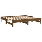 vidaXL Lit coulissant Marron miel 2x(90x190) cm Bois de pin massif