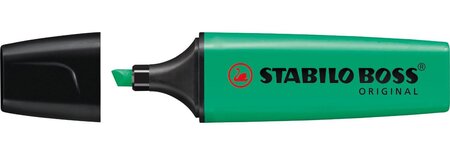 Surligneur boss original rechargeable pte biseautée 2-5 mm turquoise stabilo