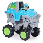 Pat patrouille - vehicule + figurine deluxe rex dino rescue paw patrol - 6059329 - jeu jouet enfant - voiture transformable