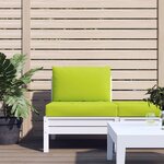 vidaXL Coussins de palette 2 Pièces vert vif tissu oxford