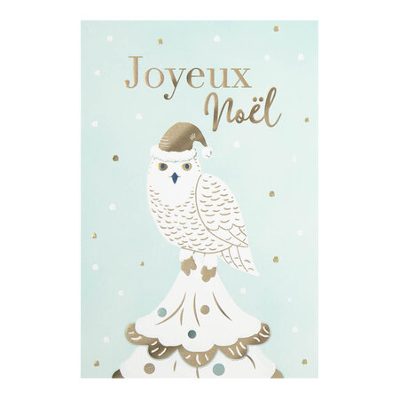 Carte De Vœux Céleste Chouette - Draeger paris