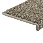 vidaXL Tapis d'escalier 15 Pièces 65x21x4 cm Gris