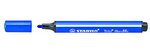 Feutre coloriage trio scribbi triangulaire pte large bleu stabilo