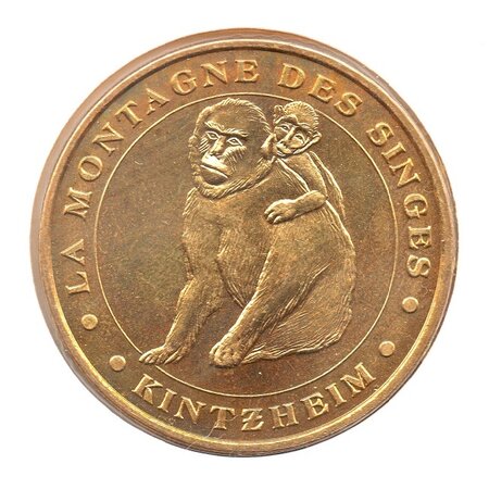 Mini médaille monnaie de paris 2007 - la montagne des singes