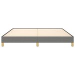 vidaXL Cadre de lit Gris foncé 180 x 200 cm Tissu