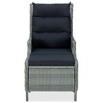 vidaXL Mobilier à dîner 9 Pièces avec coussins Résine tressée Gris clair