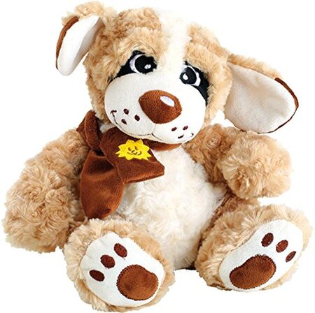 Peluche chien marron