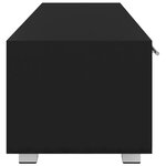 vidaXL Meuble TV Noir 110x40x35 cm Bois d'ingénierie
