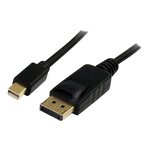 Startech.com câble mini displayport vers displayport 1.2 de 3m - câble adaptateur mini displayport vers displayport 4k x 2k uhd - câble mini dp vers dp pour moniteur - câble de conversion mdp vers dp