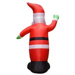 vidaXL Père Noël gonflable avec LED Décoration de Noël IP44 4 5 m