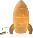 Lampe à poser en porcelaine Fusée