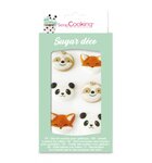 6 décors sucrés Animaux de la forêt + Stylo de glaçage noir