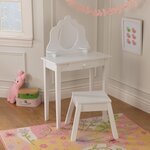 Coiffeuse et tabouret de taille moyenne