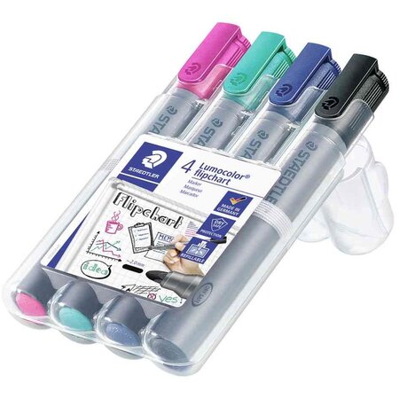 Marqueur de conférence 356 lumocolor  étui de 4 staedtler