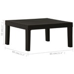 vidaXL Salon de jardin 3 Pièces avec coussins Plastique Gris