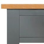 vidaXL Table console 83x30x73 cm Bois de chêne massif