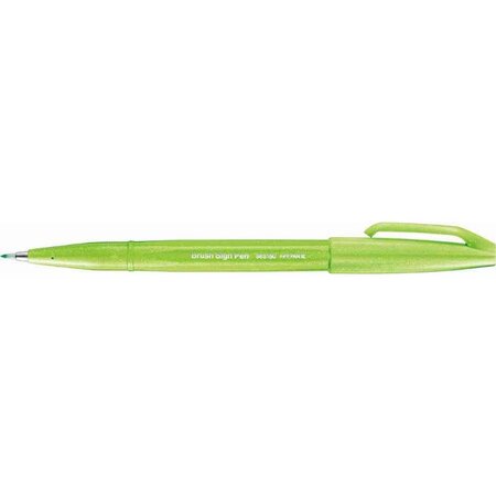 Stylo feutre brush sign pen ses 15  vert pastel x 10 pentel arts