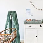 Jollein voile vintage 155 cm vert cendre