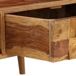 vidaXL Table basse Bois Sesham massif avec finition miel 110x50x37 cm