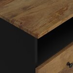 vidaXL Table de chevet Bois de manguier solide et bois d'ingénierie