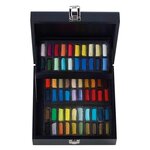 Coffret en bois de 60 demi-pastels a l'écu - sennelier