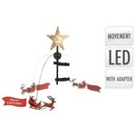 Ambiance Étoile de sapin de Noël avec Père Noël LED