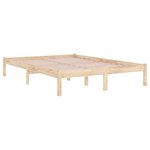 vidaXL Cadre de lit Bois massif 120x190 cm Petit Double