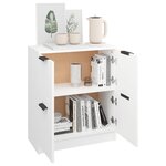 vidaXL Buffet Blanc 60x30x70 cm Bois d'ingénierie