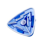 Aspirateur balai triangulaire avec brosse pour piscine liner