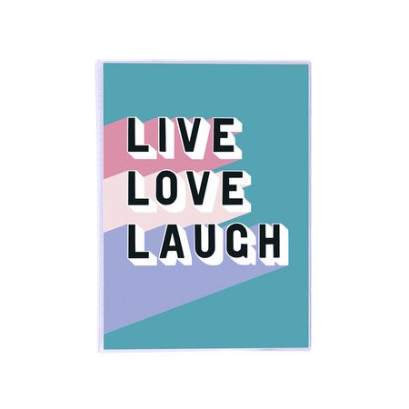 Album photos à pochettes souples - 24 photos 10x15 cm couverture live love laugh