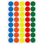 576 Étiquettes Couleurs Assorties mm15 Enl