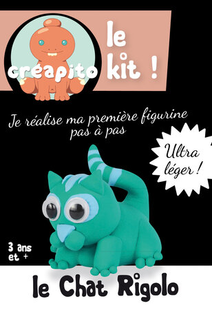 Kit Pâte à modeler enfant Creapito Chat rigolo