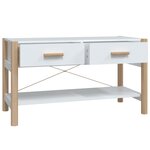 vidaXL Meuble TV Blanc 82x38x45 cm Bois d'ingénierie