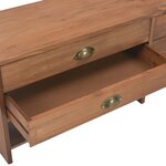 vidaXL Meuble TV avec 4 tiroirs 120 x 30 x 40 cm Bois massif de sapin