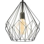 Eglo lampe suspendue carlton noir 49257