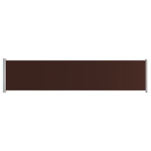 vidaXL Auvent latéral rétractable de patio 140x600 cm Marron