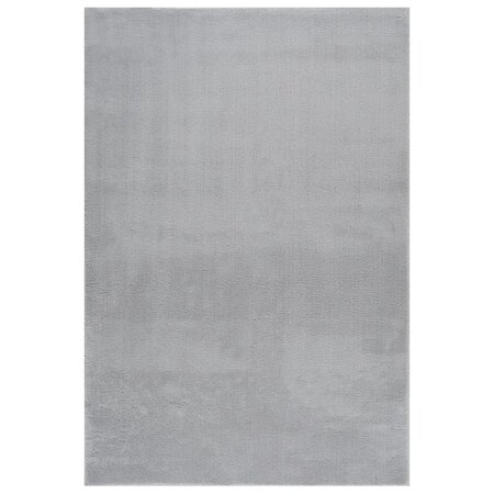 vidaXL Tapis shaggy doux lavable 160x230 cm Antidérapant Gris