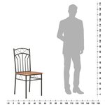 vidaXL Chaises à manger lot de 6 marron MDF
