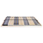 vidaXL Sommier à lattes avec 42 lattes 7 zones 100 x 200 cm