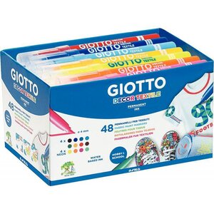 Classpack de 48 feutres pour tissus GIOTTO DECOR TEXTILE