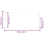 vidaXL Auvent latéral rétractable de patio 140 x 300 cm Marron