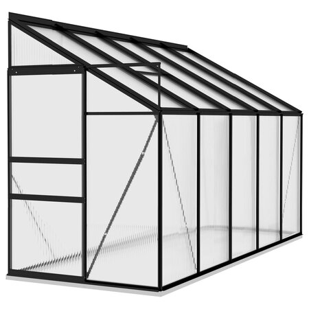 vidaXL Serre Anthracite Aluminium 6 5 m³
